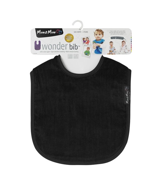 Mum2Mum Mum2Mum Standard Wonder Lätzchen Schwarz