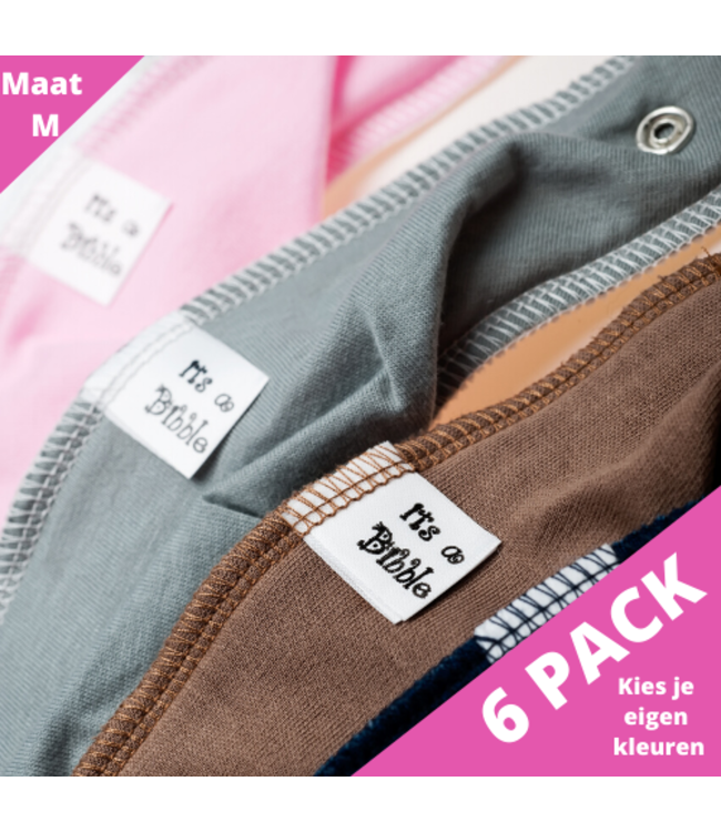 Bandana Bibble slabben Voordeelpakket: 5 + 1 gratis Bandana Bibble maat M