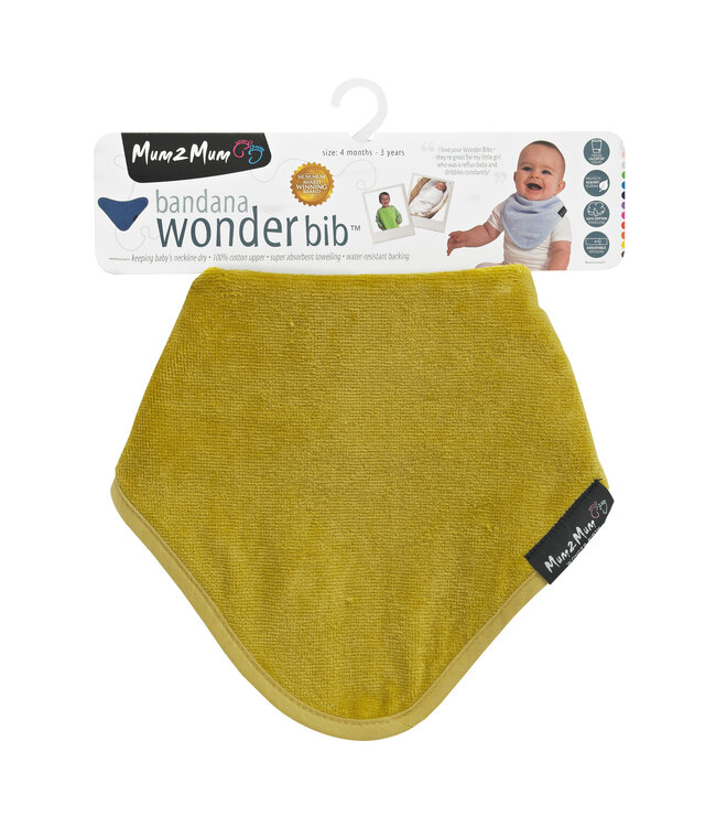 Mum2Mum Mum2Mum Bandana Wonder Lätzchen Senf