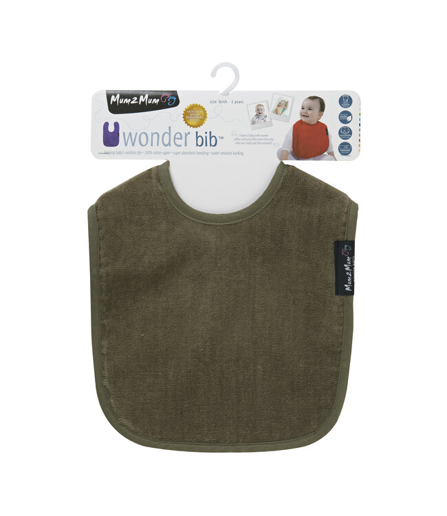 Mum2Mum Mum2Mum Standard Wonder Lätzchen Olive