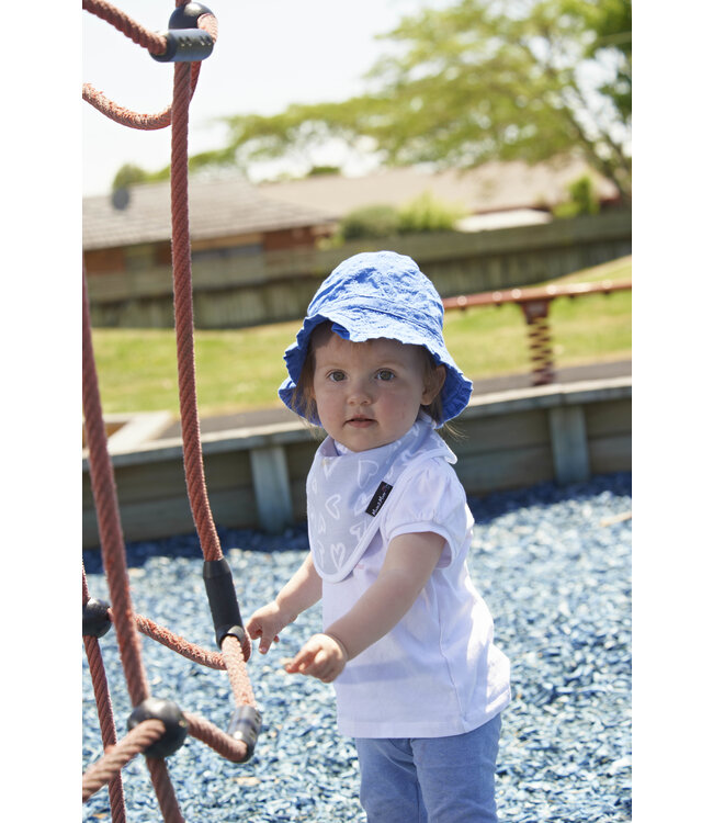 Mum2Mum Bambus-Bandana-Lätzchen, graue Herzen, 3 Stück