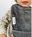 Silly Billyz Silly Billyz Fleece Pocket Bibs Grey