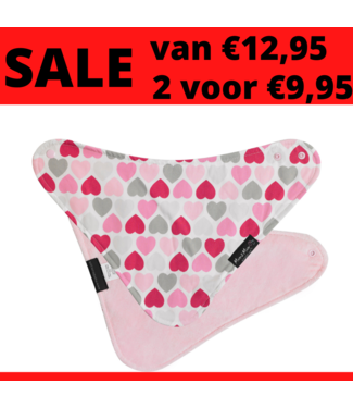 Mum2Mum Fashion Bandana Wonderslab Hartjes 2 stuks