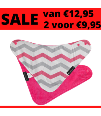 Mum2Mum Fashion Bandana Wonderslab Pink Chevron 2 stuks