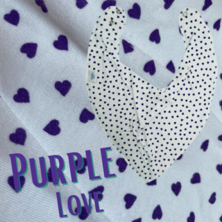 Bandana Bibble Purple Love