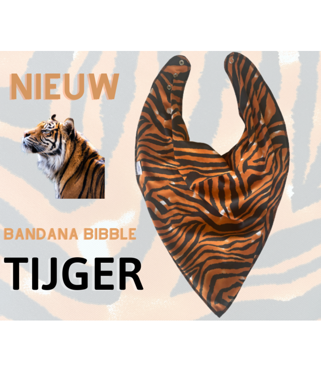 Bandana Bibble slabben Bandana Bibble Tiger