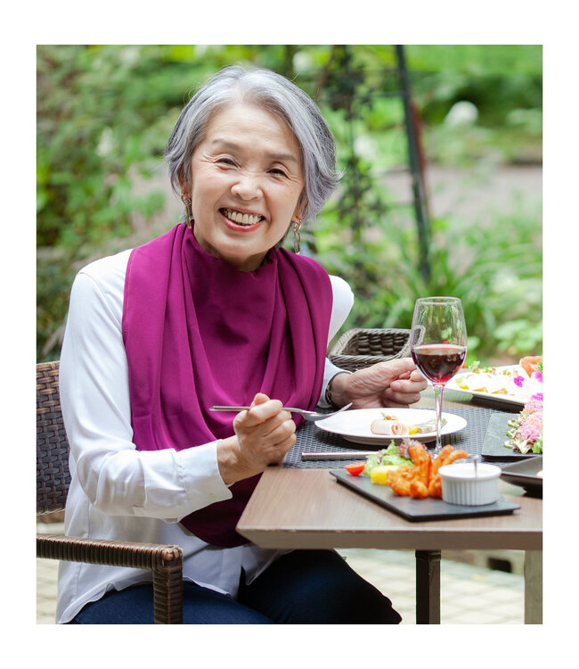 Bibetta Care Bibetta Pashmina Sjaal Slab Care Designs Wijnrood