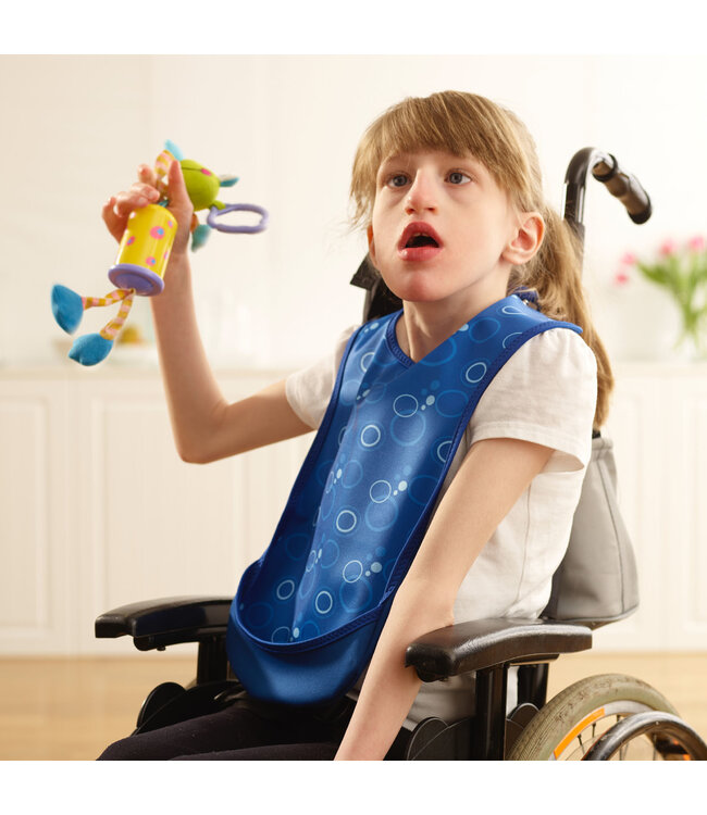 Bibetta Care Bibetta Tabard Bib Junior Blue bubbles Pro80