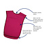 Bibetta Care Waterproof bibs, the Bibetta Tabard Slab Medium Burgundy Pro80