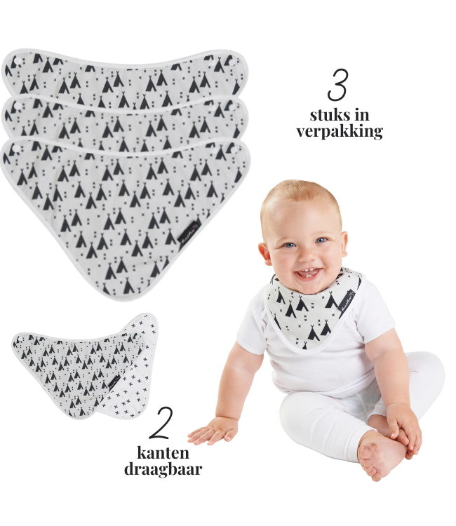 Mum2Mum Mum2Mum Bamboo Bandana Bib TeePee