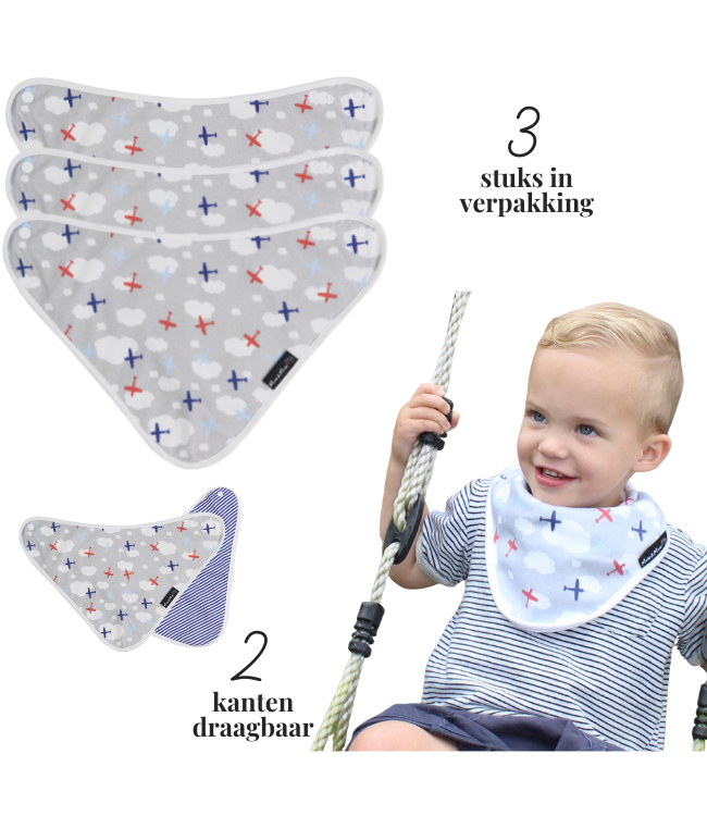 Mum2Mum Mum2Mum Bamboo Bandana Bib Planes