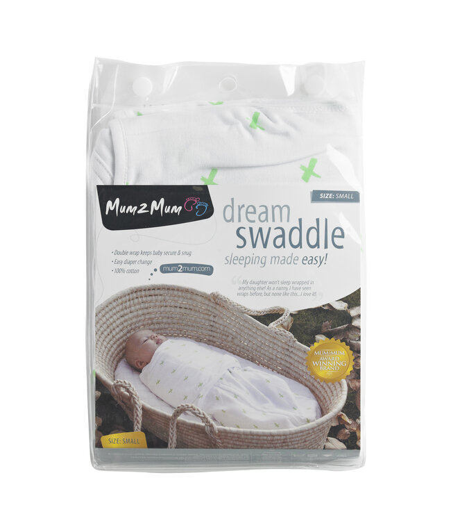 Mum2Mum Mum2Mum Dream Swaddle- Inbakerdoek Klein| Groen X