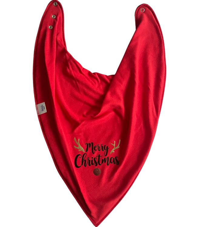 Bandana Bibble slabben Bandana Bibble Reindeer Christmas edition