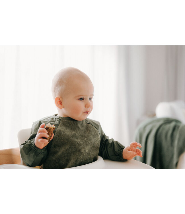 Mum2Mum Mum2Mum Sleeved Bib Large Olive