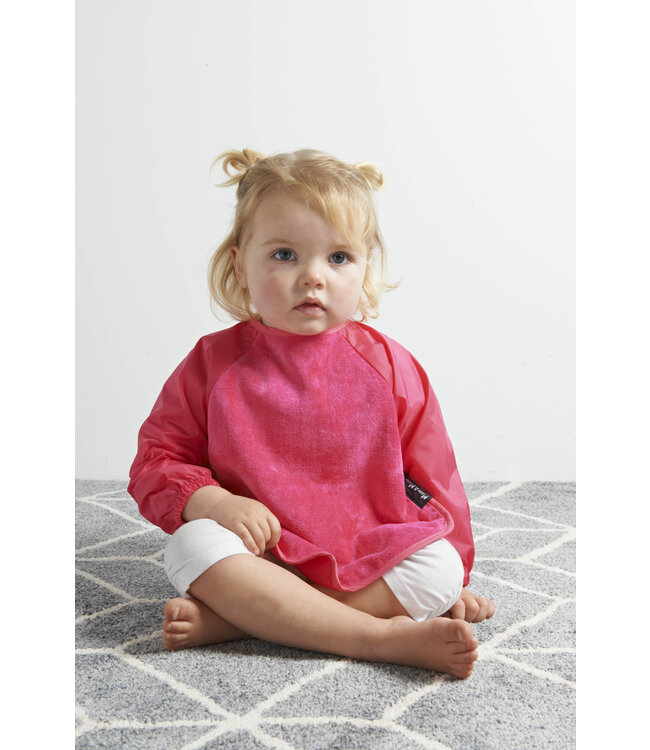 Mum2Mum Mum2Mum Sleeved Bib Large Cerise