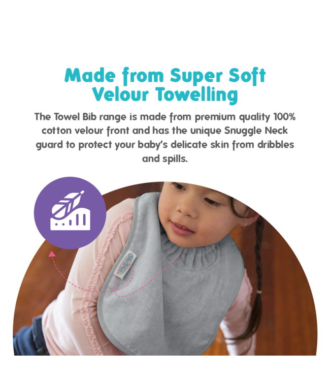 Silly Billyz Snuggly Towel baby blue