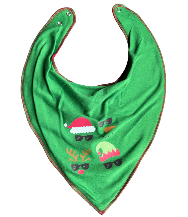 Bandana Bibble slabben Bandana Bibble Chrismas Crew  kerst editie