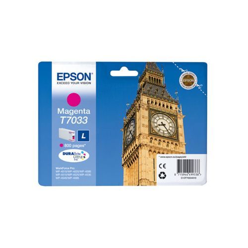 Epson T7033 C13T70334010 Ink Magenta 800 Pages Original epson kopen in de aanbieding Epson T7033 C13T70334010 Ink Magenta 800 Pages Original epson kopen in de aanbieding