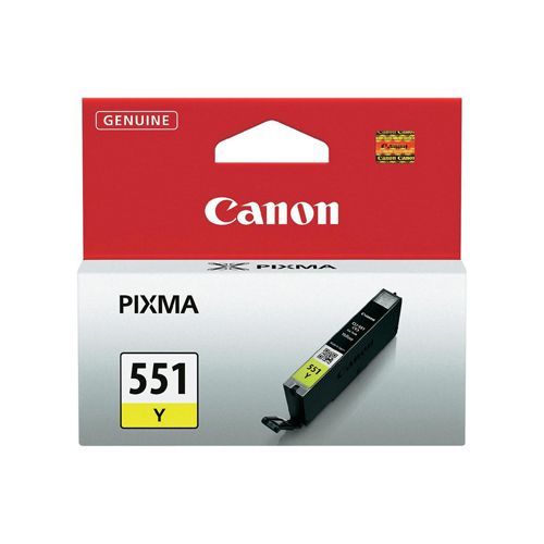 Canon Cli 551Y 6511B001 Ink Yellow 344 Pages Original canon kopen in de aanbieding