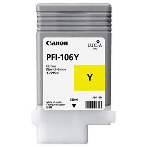 Canon Pfi 106Y 6624B001 Ink Yellow 130Ml Original canon kopen in de aanbieding Canon Pfi 106Y 6624B001 Ink Yellow 130Ml Original canon kopen in de aanbieding