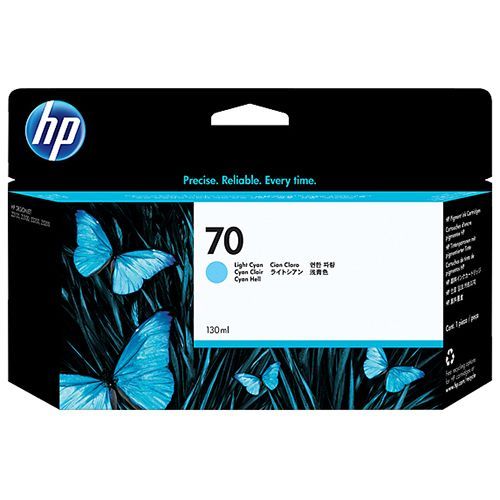Hp 70 C9390A Ink Light Cyan 130Ml Original hp kopen in de aanbieding