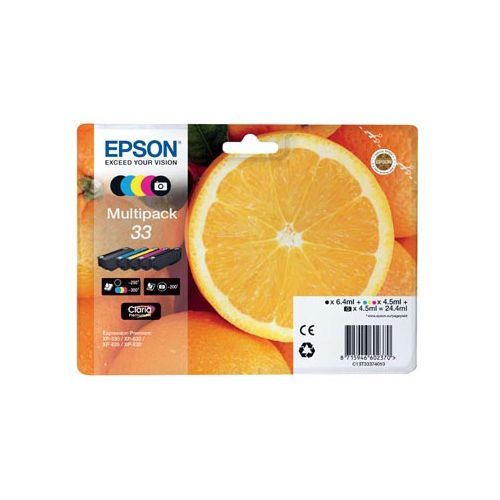 Epson 33 C13T33374011 Ink Cmybk 200 300P Original epson kopen in de aanbieding Epson 33 C13T33374011 Ink Cmybk 200 300P Original epson kopen in de aanbieding