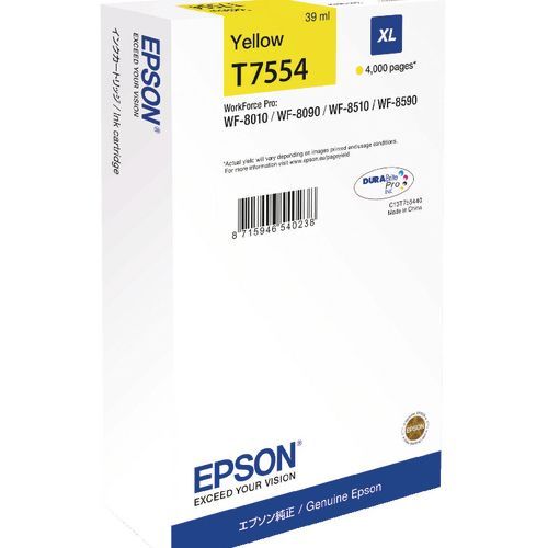 Epson T7554 C13T755440 Ink Yellow 4000 Pages Original epson kopen in de aanbieding Epson T7554 C13T755440 Ink Yellow 4000 Pages Original epson kopen in de aanbieding