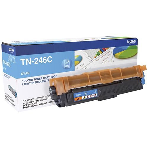 Brother Tn 246C Toner Cyan 2200 Pages Original brother kopen in de aanbieding