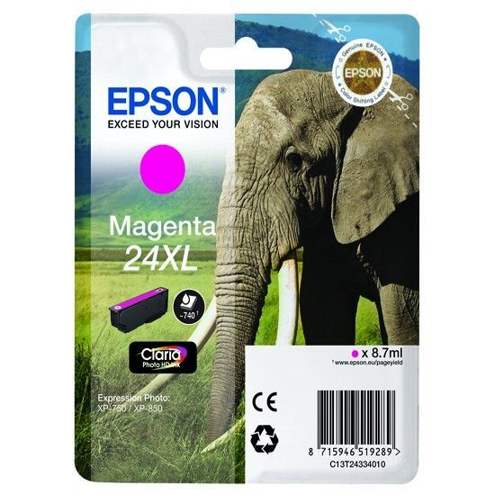 Epson 24Xl C13T24334012 Ink Magenta 740 Pages Original epson kopen in de aanbieding