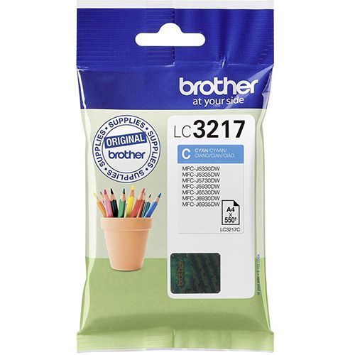 Brother Lc 3217C Ink Cyan 550P Pages Original brother kopen in de aanbieding Brother Lc 3217C Ink Cyan 550P Pages Original brother kopen in de aanbieding