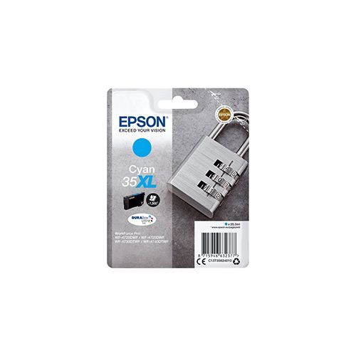 Epson 35Xl C13T35924010 Ink Cyan 1900 Pages Original epson kopen in de aanbieding Epson 35Xl C13T35924010 Ink Cyan 1900 Pages Original epson kopen in de aanbieding