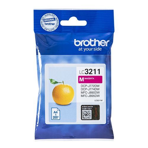 Brother Lc 3211M Ink Magenta 200 Pages Original brother kopen in de aanbieding