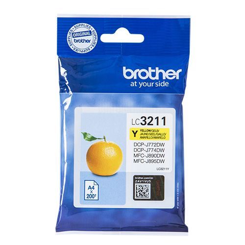 Brother Lc 3211Y Ink Yellow 200 Pages Original brother kopen in de aanbieding