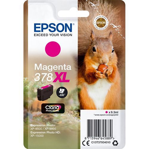 Epson 378Xl C13T37934010 Ink Magenta 830 Pages Original epson kopen in de aanbieding
