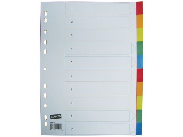 Staples Tabbladen Gekleurd Kunststof 11 Rings A4 10 Onbedrukte Tabs Set 10 Vel staples kopen in de aanbieding Staples Tabbladen Gekleurd Kunststof 11 Rings A4 10 Onbedrukte Tabs Set 10 Vel staples kopen in de aanbieding