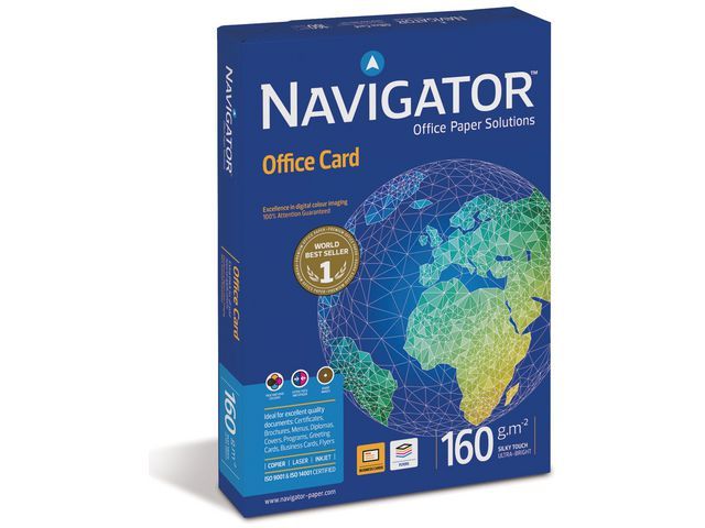 Navigator Office Card Papier A4 160 Gm Pak 250 Vel navigator kopen in de aanbieding