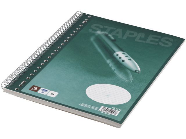 Staples Recycled Collegeblok A4 23 Gaats Gelijnd Pak 5 X 80 Vel staples kopen in de aanbieding