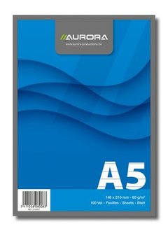 AURORA Schrijfblok Aurora A5 lijn 100v/pak 10
