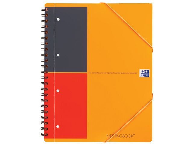 Oxford Meetingbook Van 80 Gm Gesatineerd Papier Optik Pak 5 Stuks oxford kopen in de aanbieding