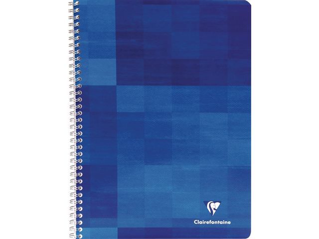 Clairefontaine Spiraalblok A4 100 Blz Geruit 5 Mm Doos 10 X 45 Vel clairefontaine kopen in de aanbieding