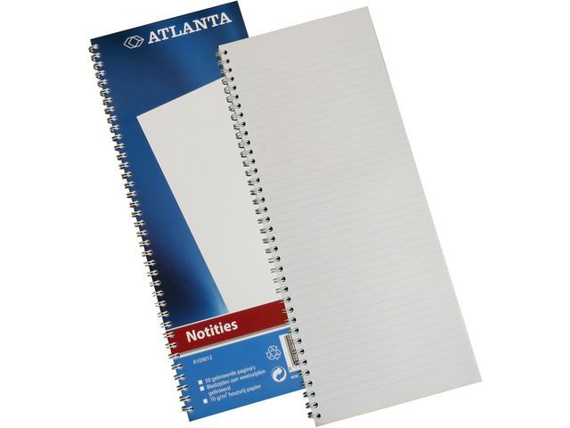 Atlanta Registerboek 135 X 330 Mm 100 Blz Creme Met Spiraal Gelijnd Pak 5 Blokken atlanta kopen in de aanbieding