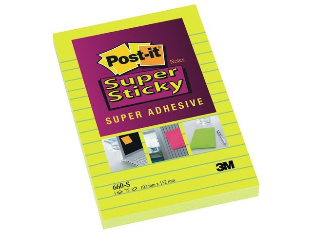 Postit Post It Super Sticky Narcisgeel 102 X 152 Mm Pak 6 X 75 Vel postit kopen in de aanbieding Postit Post It Super Sticky Narcisgeel 102 X 152 Mm Pak 6 X 75 Vel postit kopen in de aanbieding