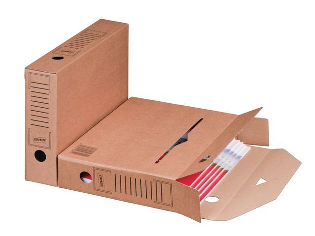 Staples Archiefdoos Bruin staples kopen in de aanbieding