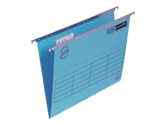 Elba Hangmap Verticfile Ultimate Verticaal A4 V Bodem Blauw Doos 25 Stuks elba kopen in de aanbieding Elba Hangmap Verticfile Ultimate Verticaal A4 V Bodem Blauw Doos 25 Stuks elba kopen in de aanbieding