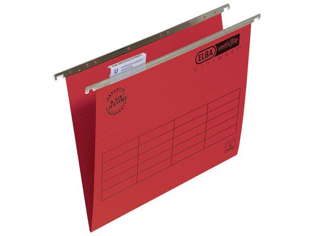 Elba Hangmap Verticfile Ultimate Verticaal Folio V Bodem Rood Doos 25 Stuks elba kopen in de aanbieding