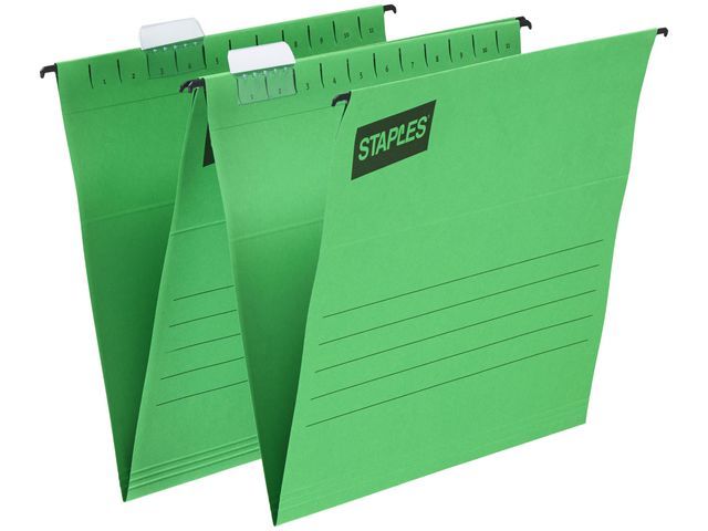 Staples Hangmap Euroflex Verticaal A4 V Bodem Groen Doos 25 Stuks staples kopen in de aanbieding Staples Hangmap Euroflex Verticaal A4 V Bodem Groen Doos 25 Stuks staples kopen in de aanbieding