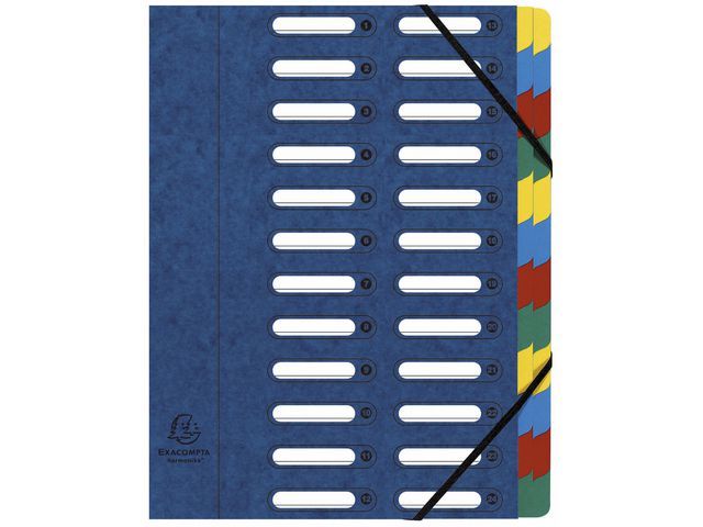 Exacompta Sorteermap Nature Future 24 Vakken Blauw exacompta kopen in de aanbieding Exacompta Sorteermap Nature Future 24 Vakken Blauw exacompta kopen in de aanbieding