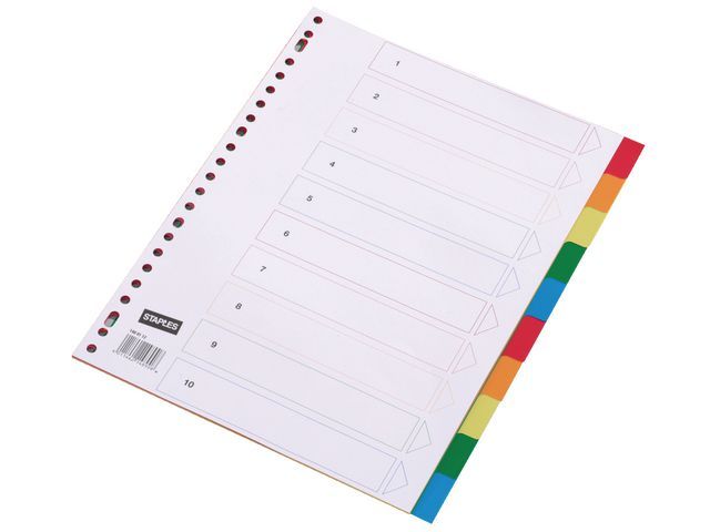 Staples Tabbladen Gekleurd Kunststof 23 Rings A4 10 Onbedrukte Tabs Set 10 Vel staples kopen in de aanbieding Staples Tabbladen Gekleurd Kunststof 23 Rings A4 10 Onbedrukte Tabs Set 10 Vel staples kopen in de aanbieding