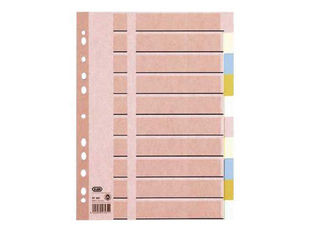 Elba Tabbladen Gekleurd Karton 11 Rings A4 10 Onbedrukte Tabs Set 10 Vel elba kopen in de aanbieding Elba Tabbladen Gekleurd Karton 11 Rings A4 10 Onbedrukte Tabs Set 10 Vel elba kopen in de aanbieding