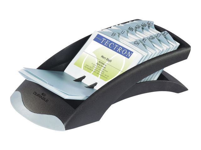 Durable Visitekaarthouder Visifix Desk Vegas Zwart durable kopen in de aanbieding